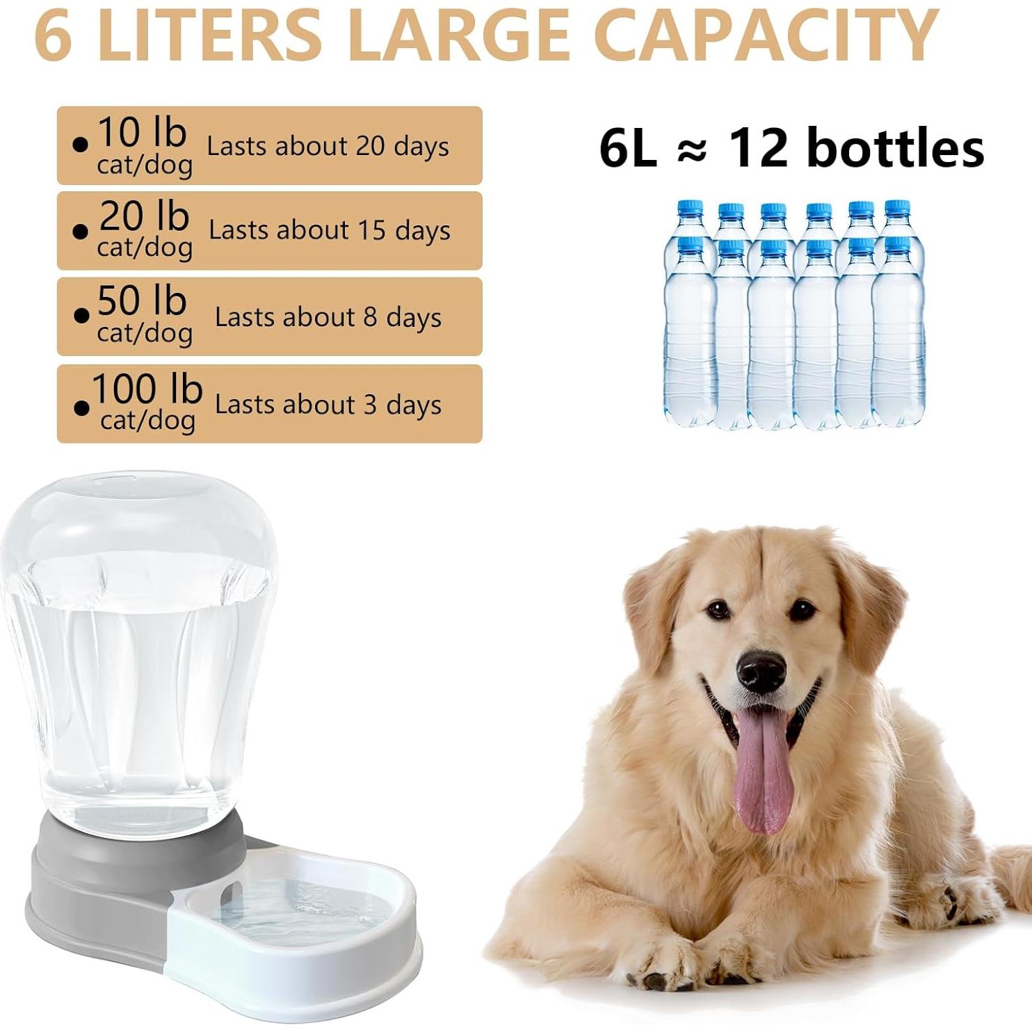 Dispensador Automático de Agua Staltwo 6L para Mascotas