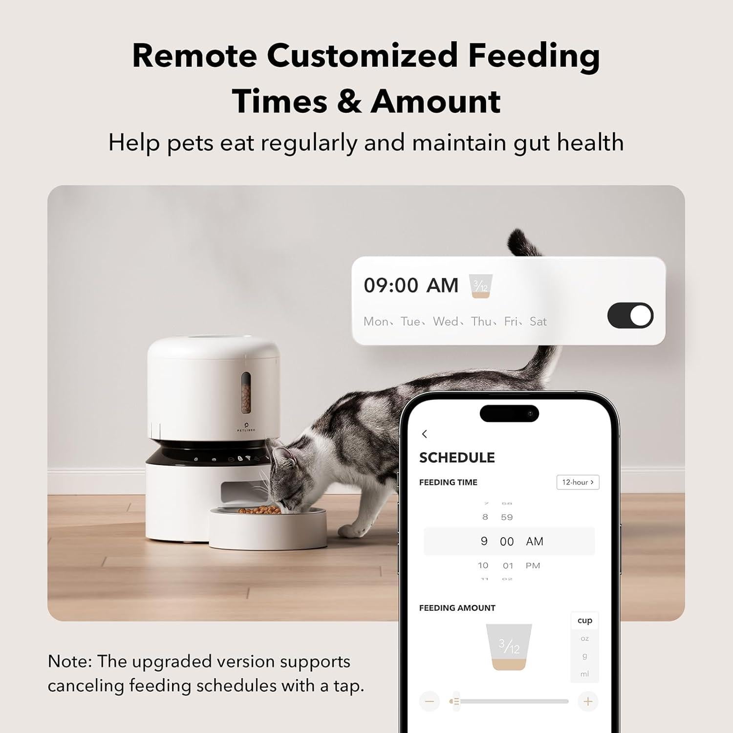 Comedero Automático PETLIBRO 3L WiFi para Gatos y Perros