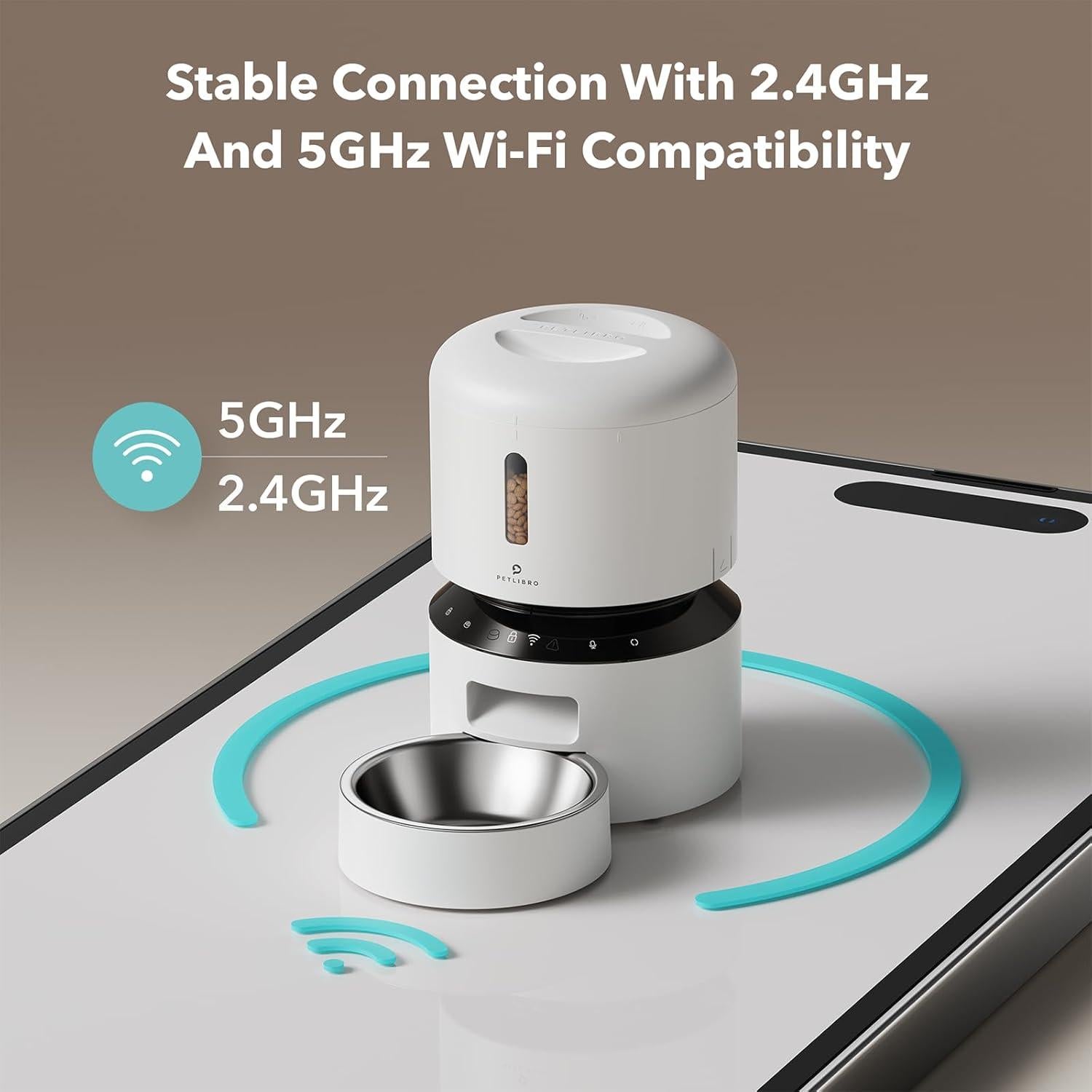 Comedero Automático PETLIBRO 3L WiFi para Gatos y Perros