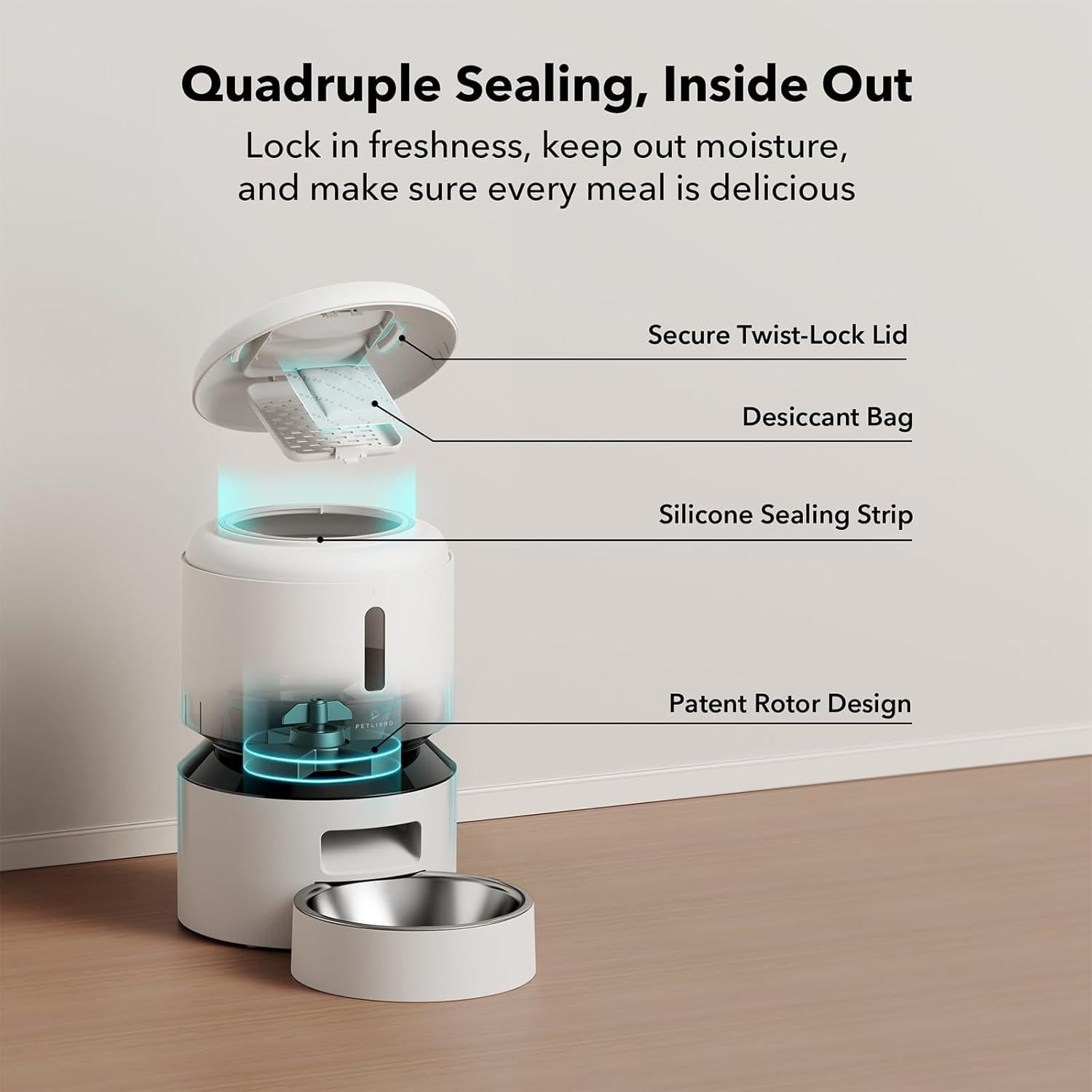 Comedero Automático PETLIBRO 3L WiFi para Gatos y Perros