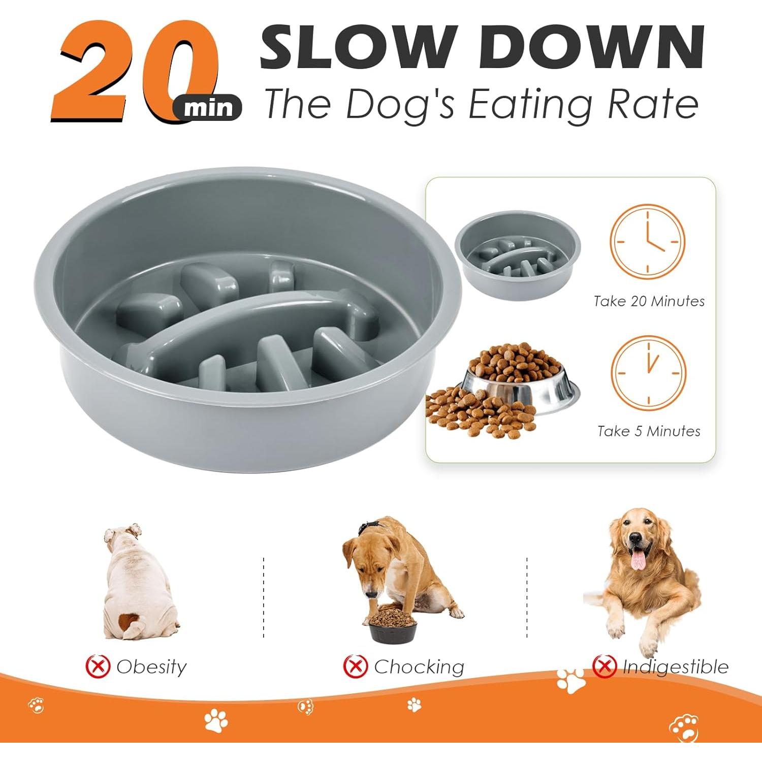 Cuencos Elevados para Perros ADENGL Ajustables 5 Alturas