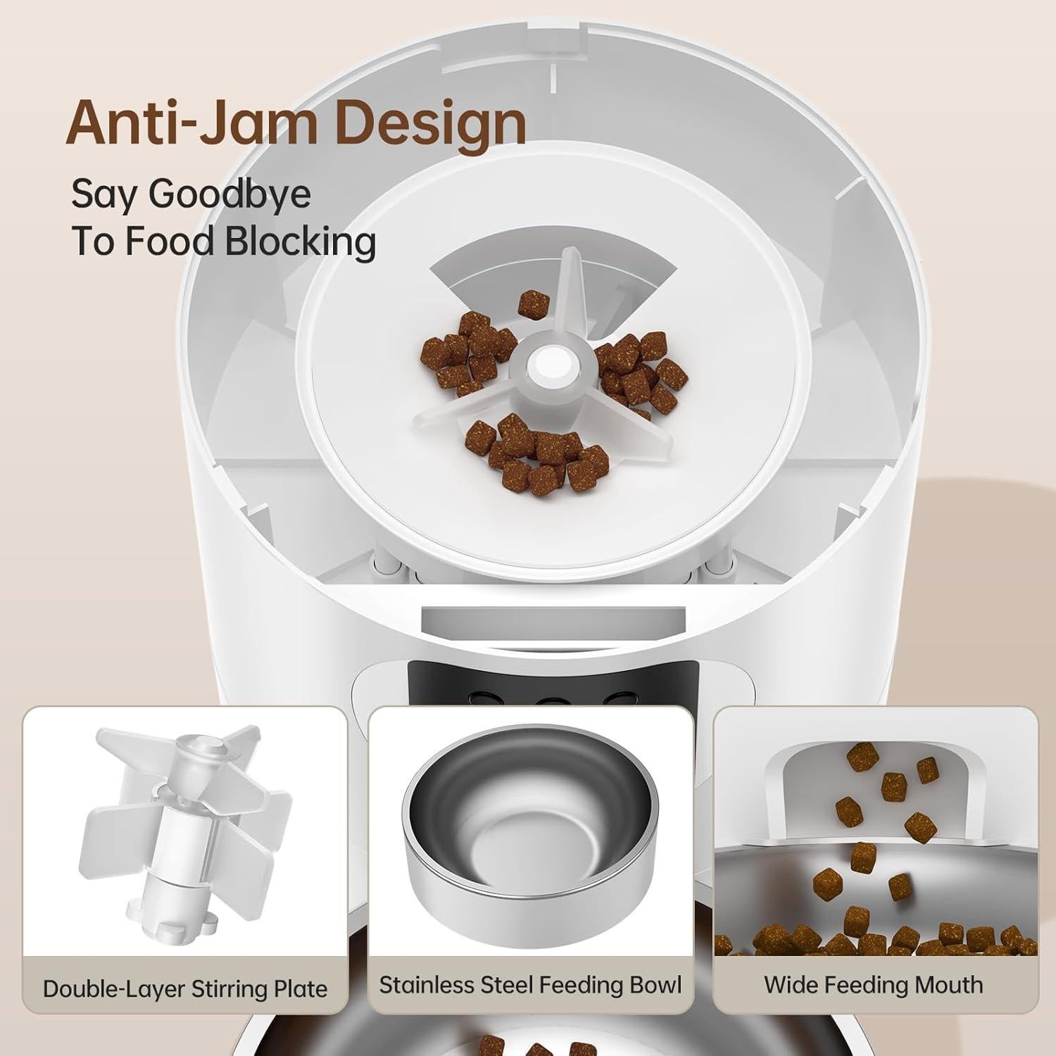 Comedero Automático 6L Centvicam con Cámara 1080P y App