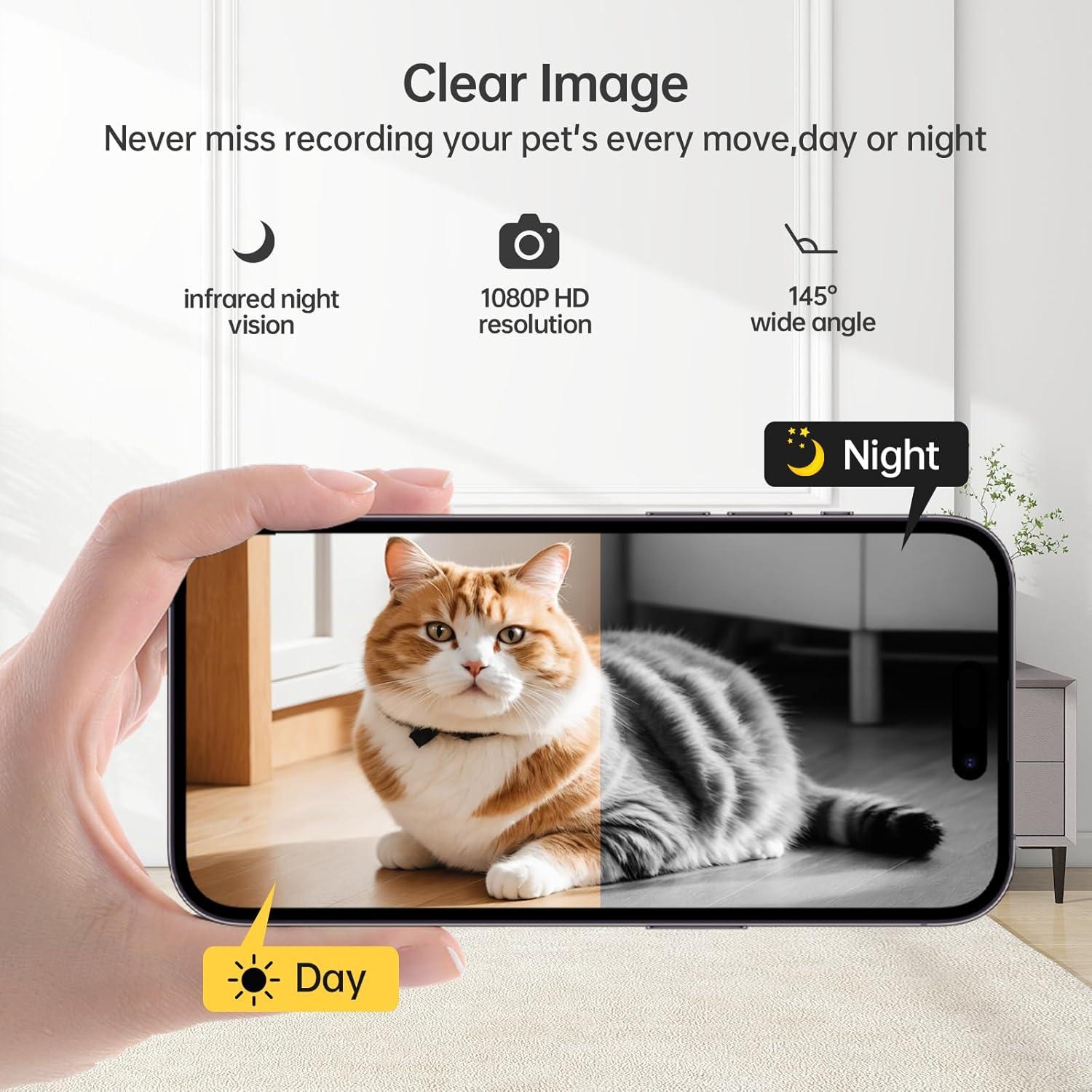 Comedero Automático 6L Centvicam con Cámara 1080P y App