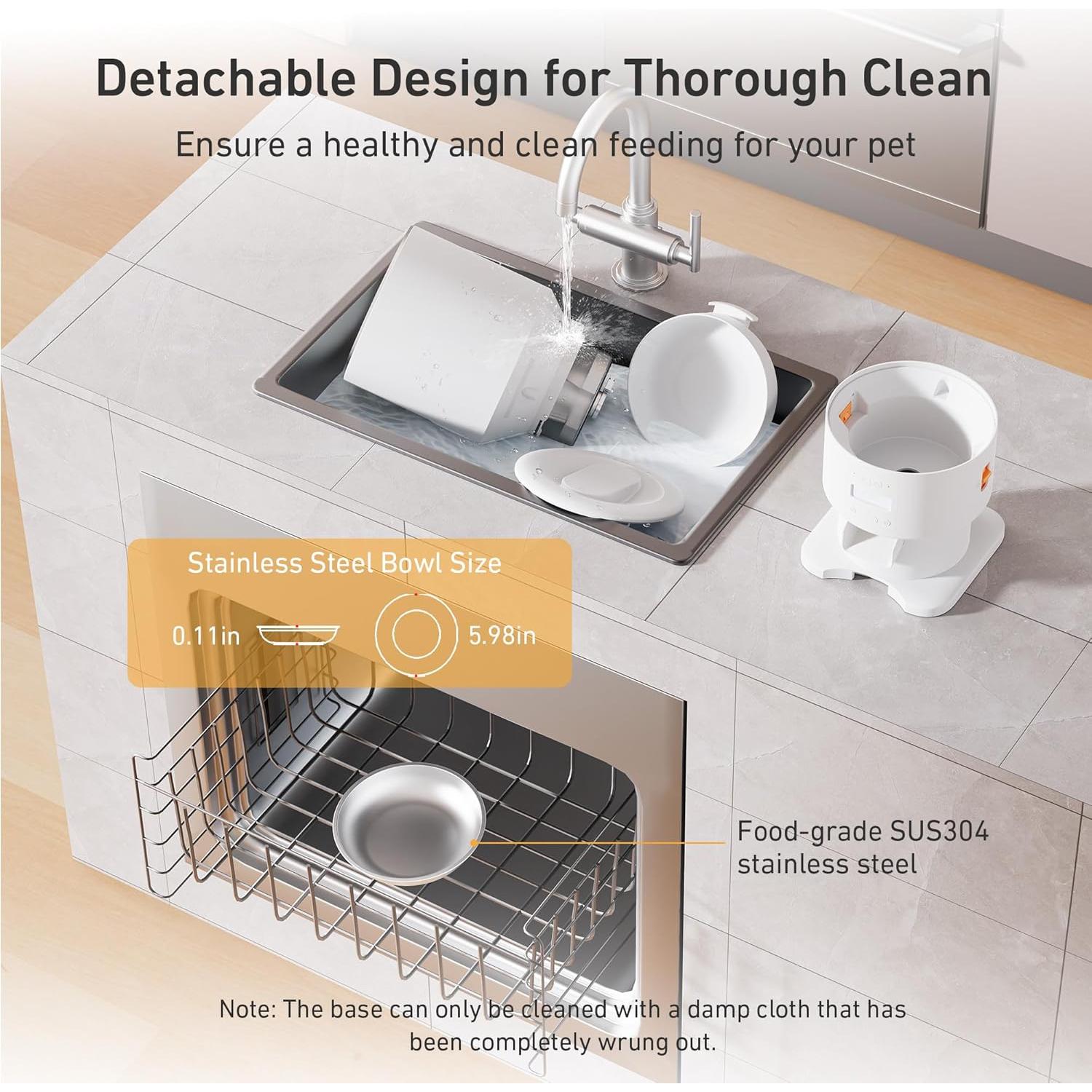 Comedero Automático Nityers 5L para Gatos y Perros Pequeños