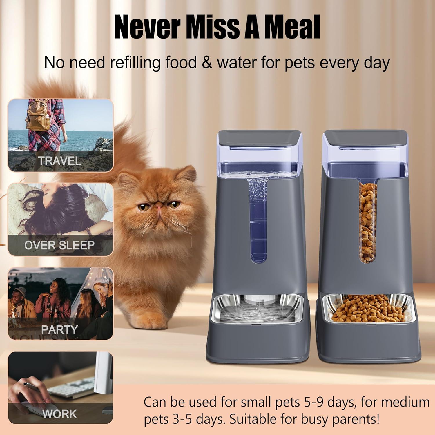 Dispensador automático de comida y agua Meowyoyo 3.5L