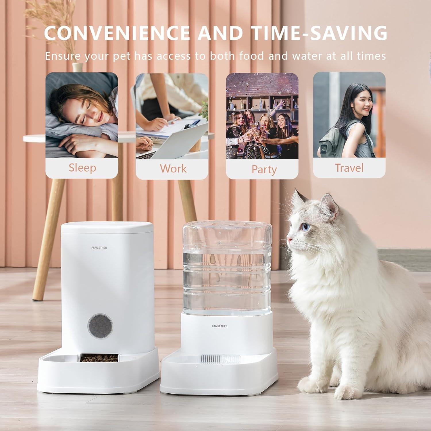 Comedero y Dispensador de Agua PAWGETHER 3.5L para Gatos