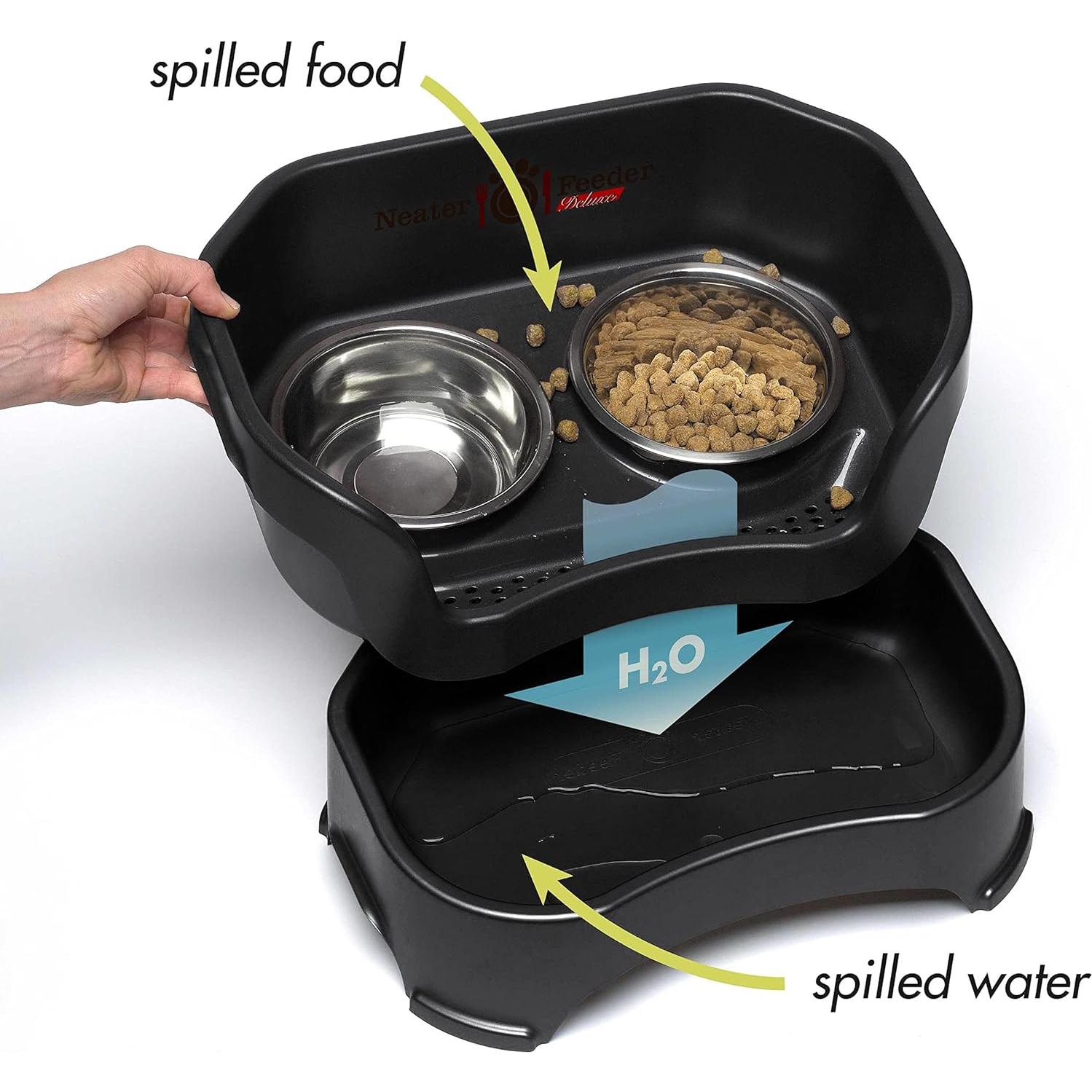 Neater Feeder Deluxe Estación Elevada para Perros Medianos