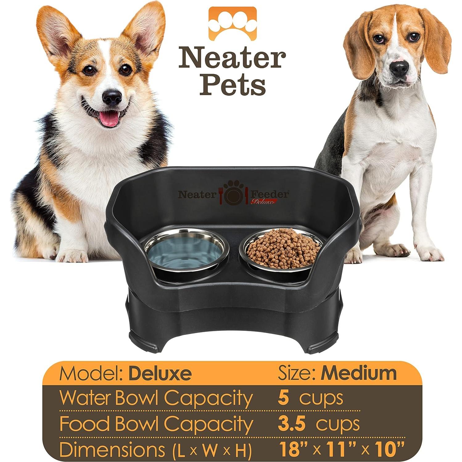 Neater Feeder Deluxe Estación Elevada para Perros Medianos