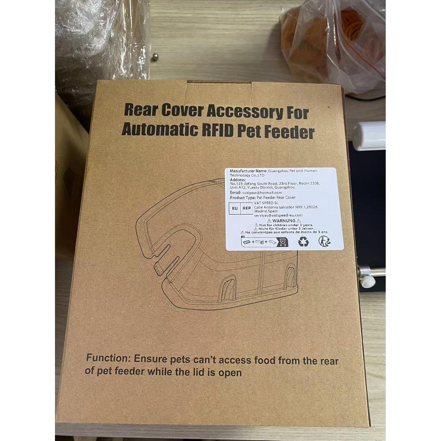 Cubierta Trasera para Comedero Automático Baofum D6-RFID