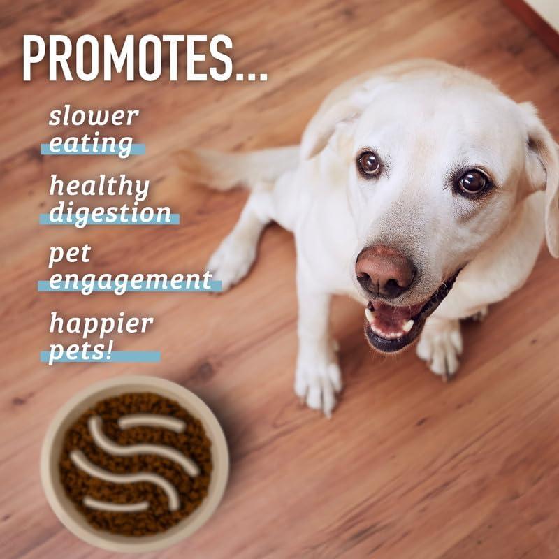 Cuenco Antideslizante Leashboss 1.5 Taza Azul para Perros