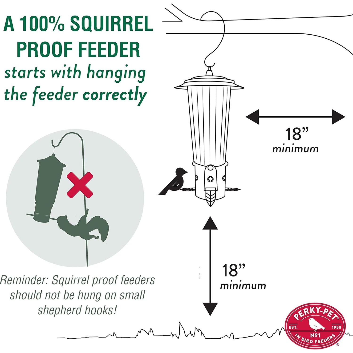 Alimentador de Aves Perky-Pet Squirrel-Be-Gone Max 1.36 kg