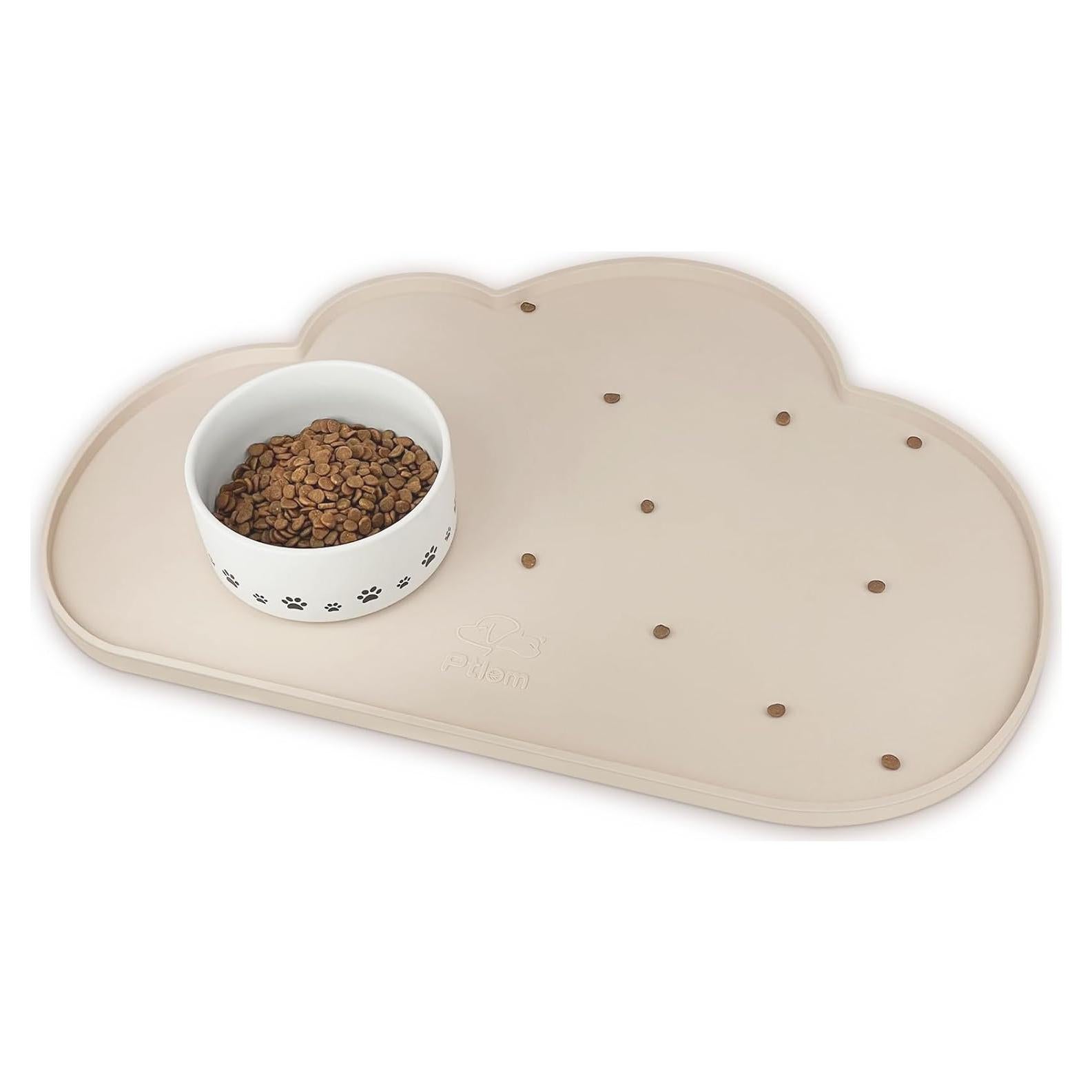 Alfombrilla de Silicona para Mascotas Ptlom Beige 60x40cm