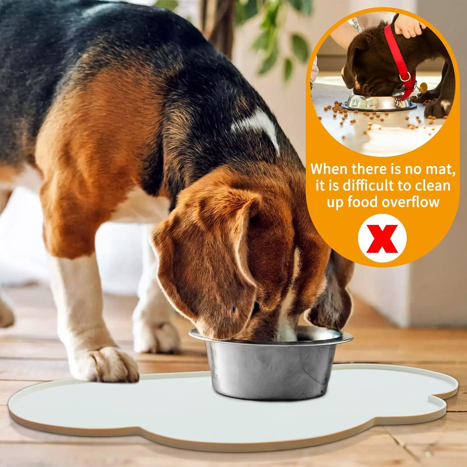 Alfombrilla de Silicona para Mascotas Ptlom Beige 60x40cm