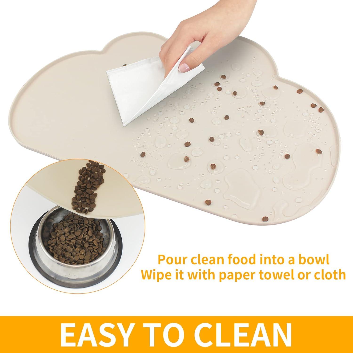 Alfombrilla de Silicona para Mascotas Ptlom Beige 60x40cm