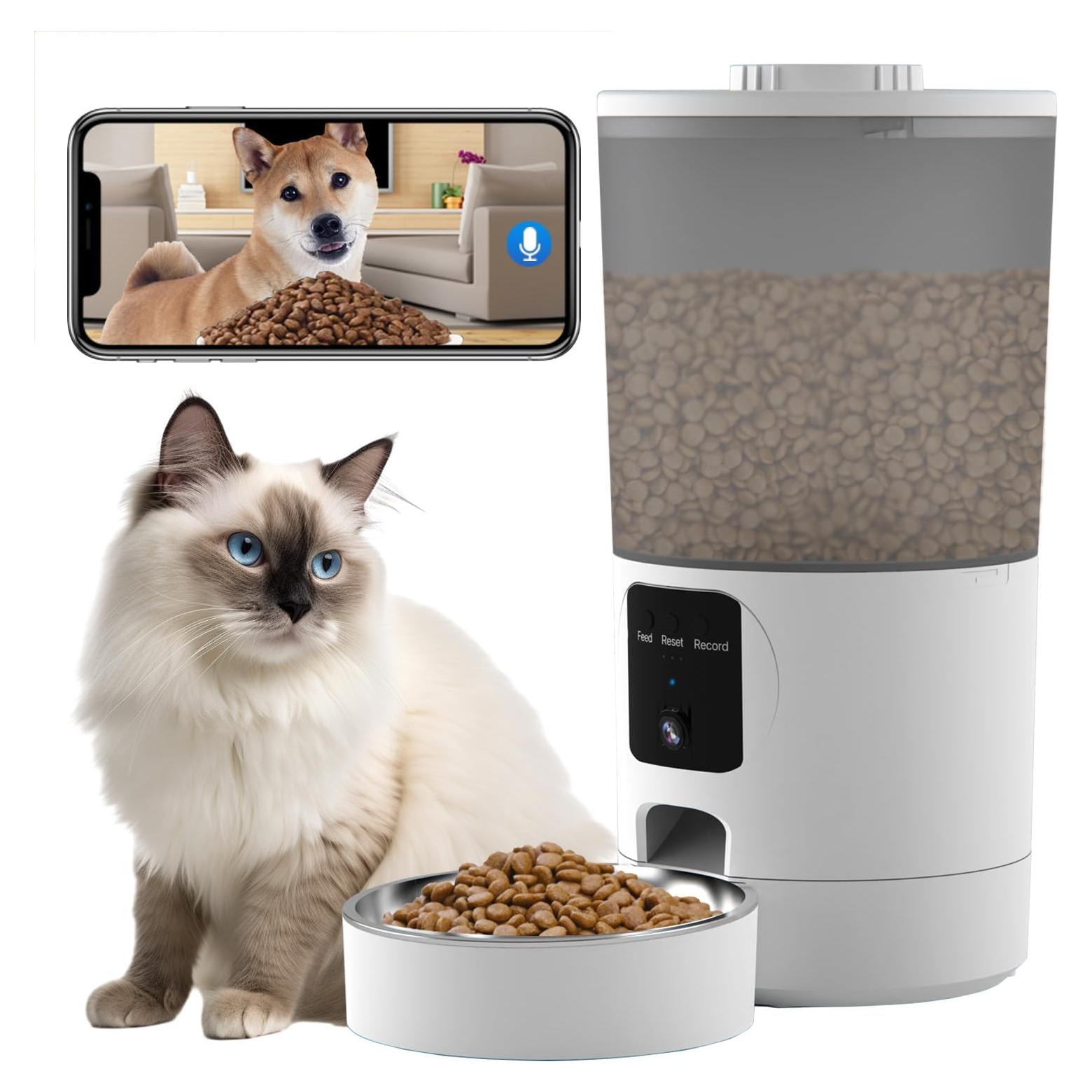 Comedero Automático para Gatos SonoxJunan 6L con Cámara 2K