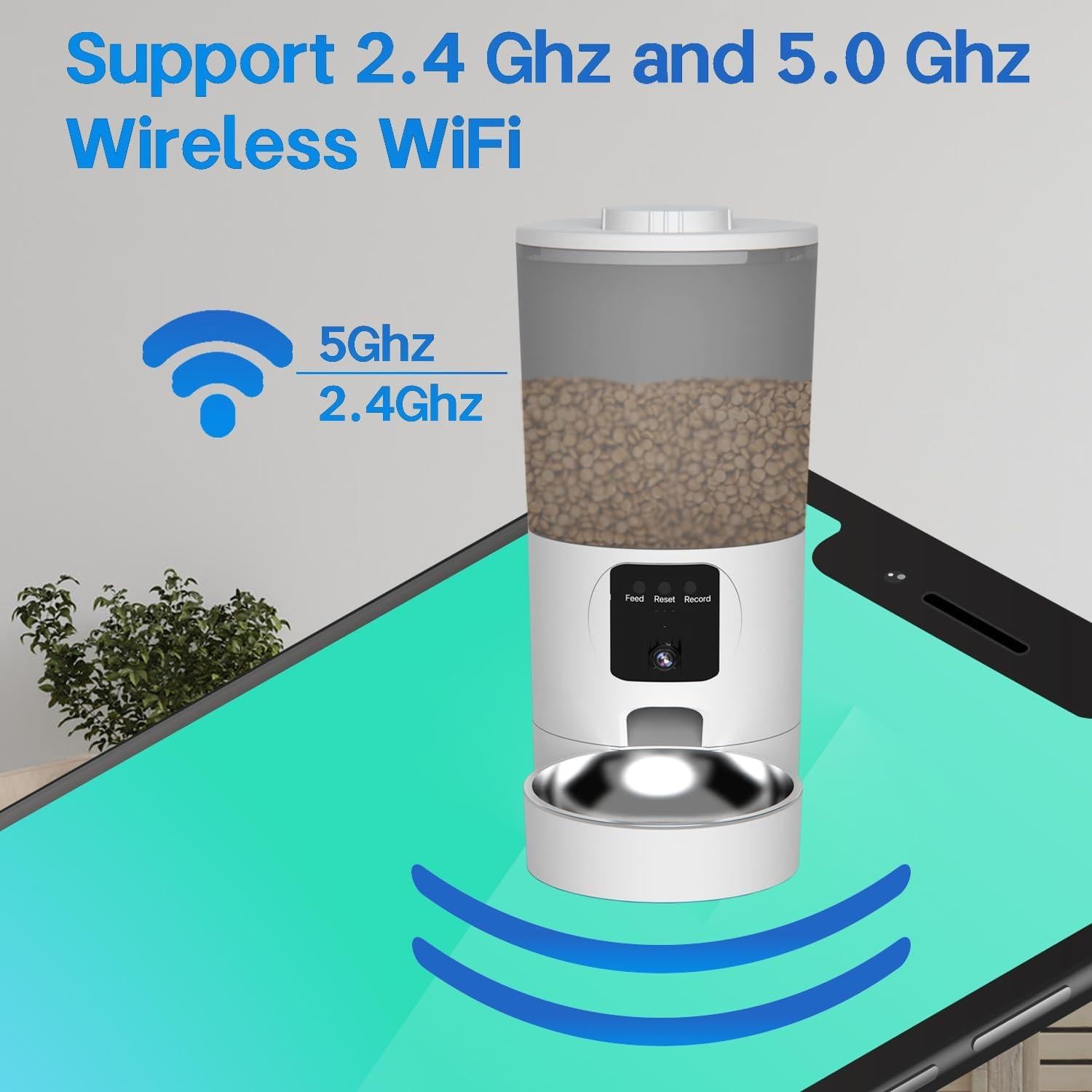 Comedero Automático para Gatos SonoxJunan 6L con Cámara 2K