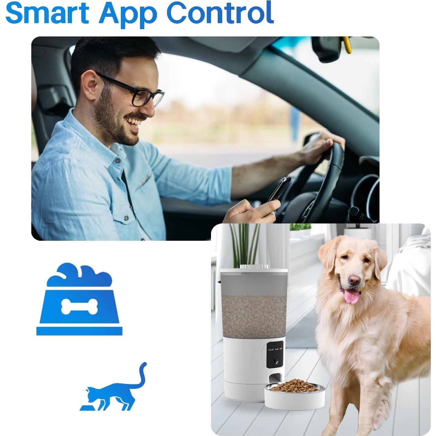 Comedero Automático para Gatos SonoxJunan 6L con Cámara 2K