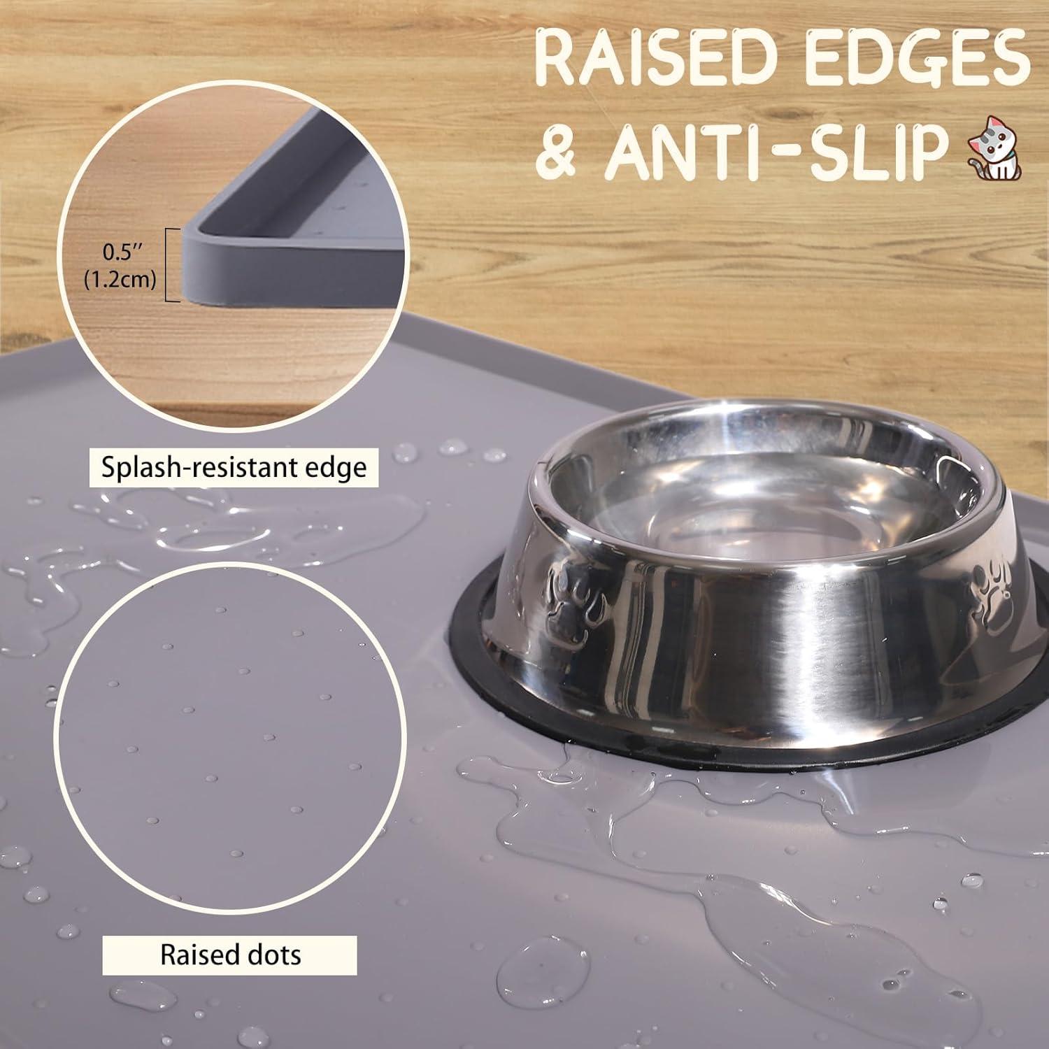 Tapete de Silicona Antideslizante MateeyLife 45x30cm para Mascotas