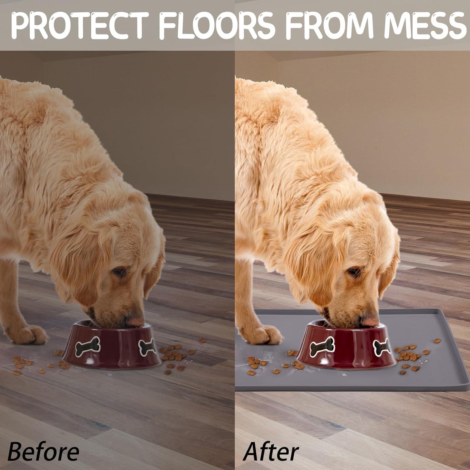 Tapete de Silicona Antideslizante MateeyLife 45x30cm para Mascotas