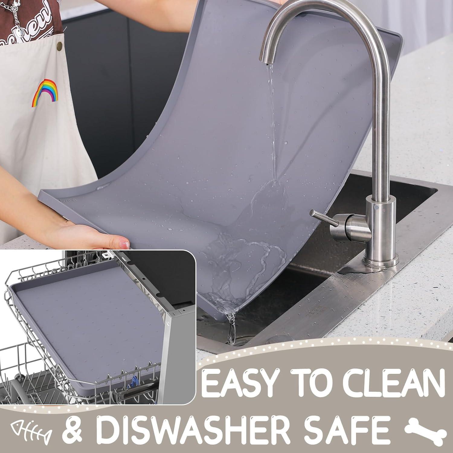 Tapete de Silicona Antideslizante MateeyLife 45x30cm para Mascotas