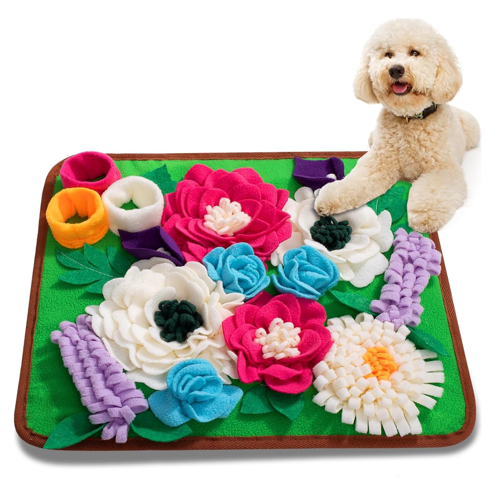 Alfombra Snuffle Meilzer Verde para Perros y Gatos 39x34 cm