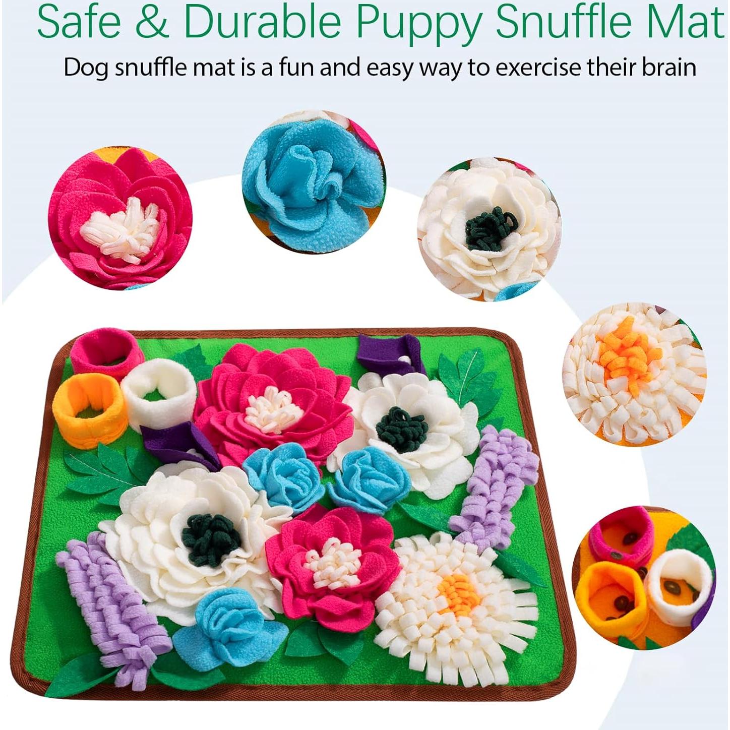 Alfombra Snuffle Meilzer Verde para Perros y Gatos 39x34 cm