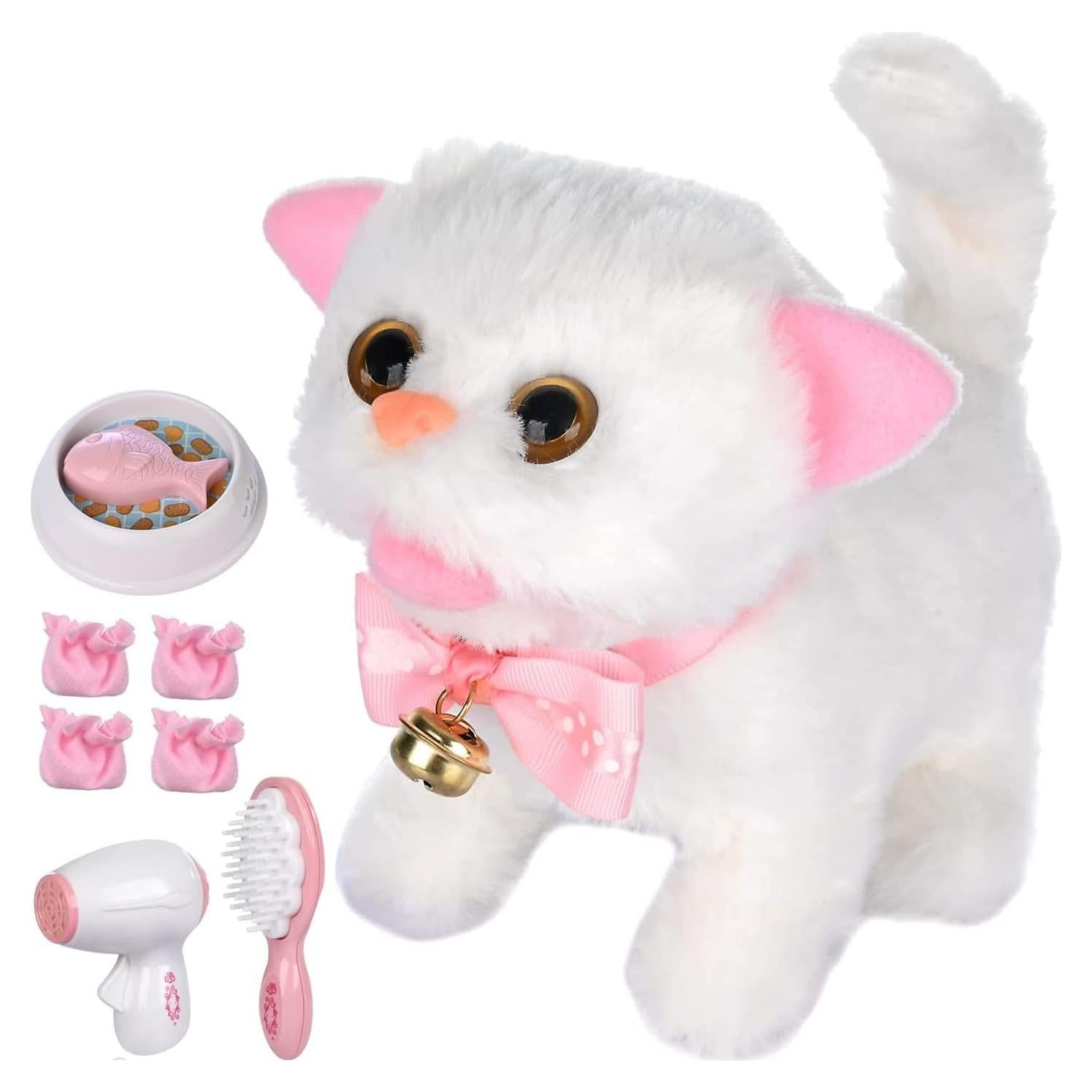 Gato Electrónico Interactivo WorWoder 21 cm Juguete para Niños