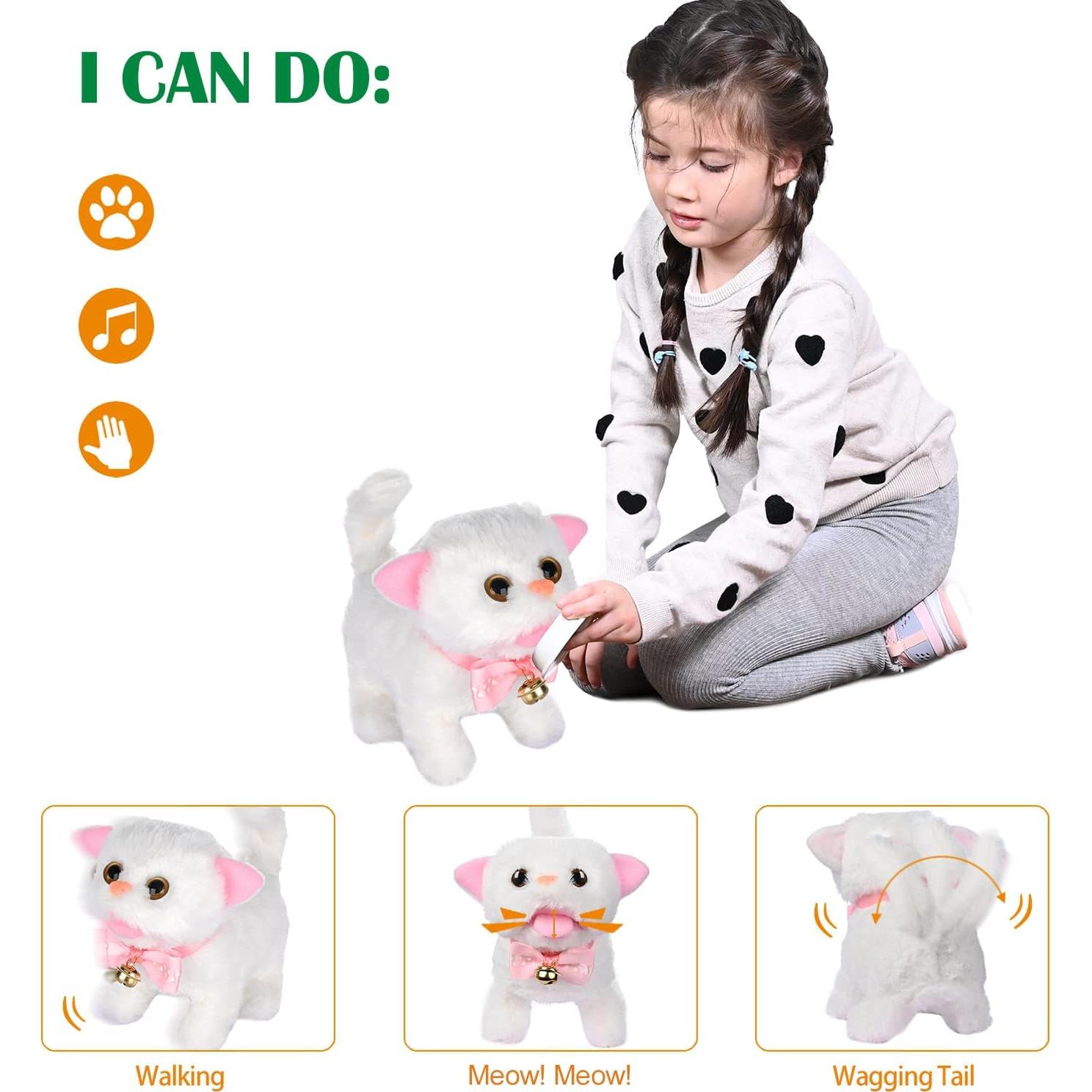 Gato Electrónico Interactivo WorWoder 21 cm Juguete para Niños