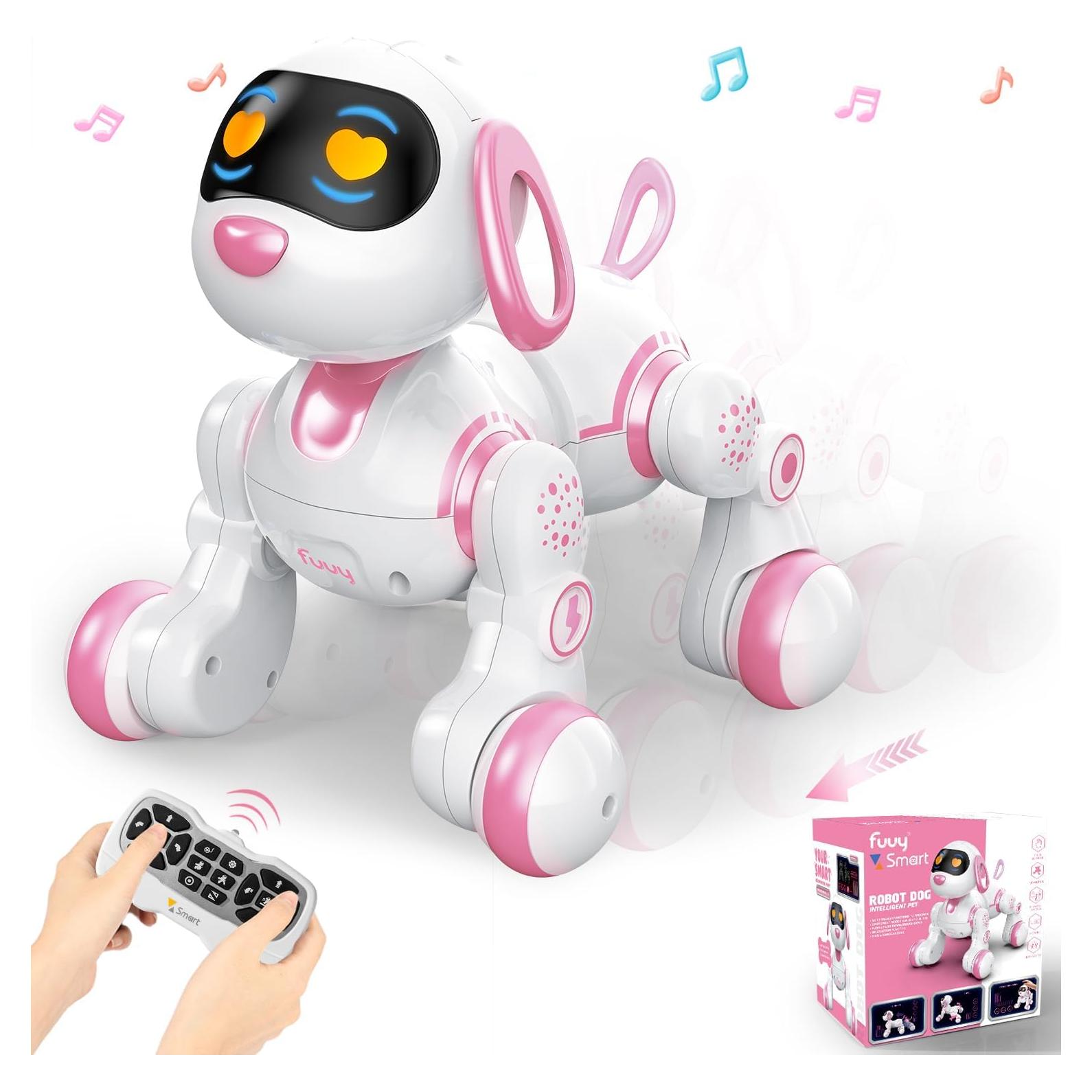 Robot Perro FUUY Control Remoto Programable 0.86 kg Rosa