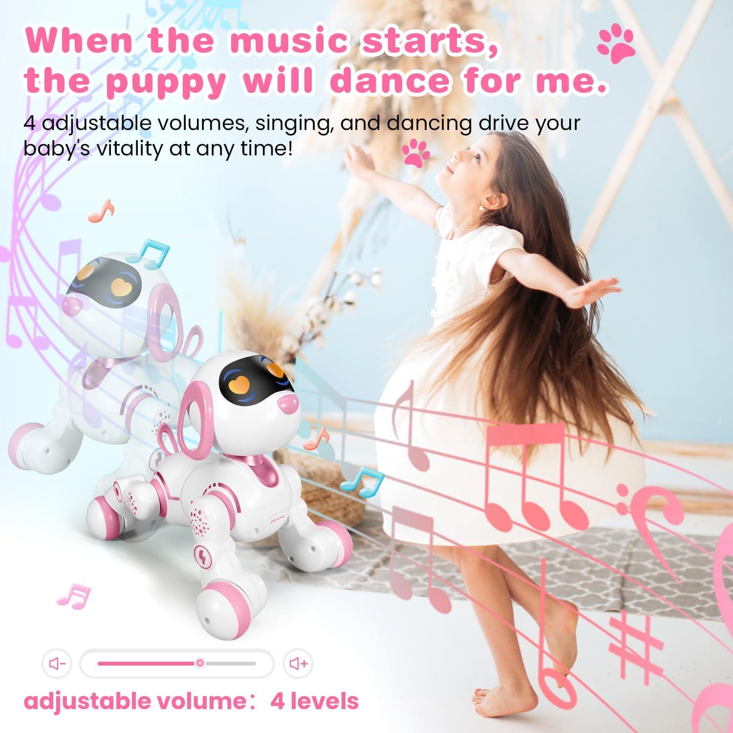 Robot Perro FUUY Control Remoto Programable 0.86 kg Rosa