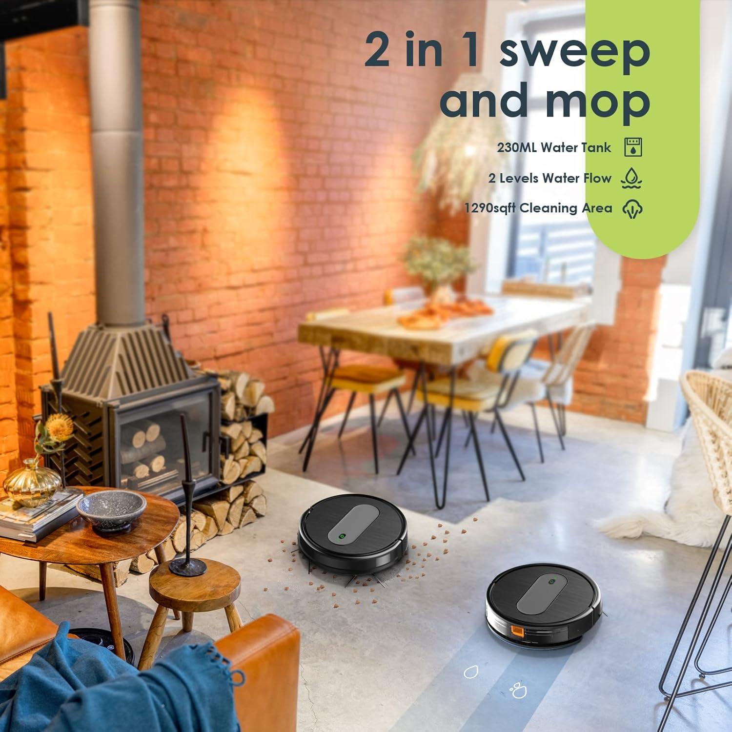 Aspiradora Robótica XIEBro HR1010 3 en 1 con App y Wi-Fi