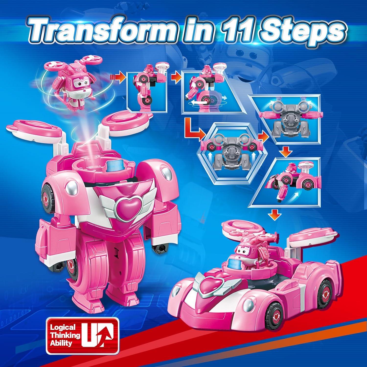 Juguete Transformable Super Wings Alpha Group Robot 20 cm