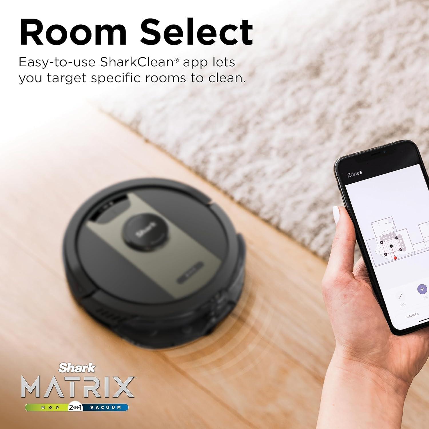 Aspiradora Robot Shark IQ 2-en-1 con Mopa Sónica, Negro/Dorado