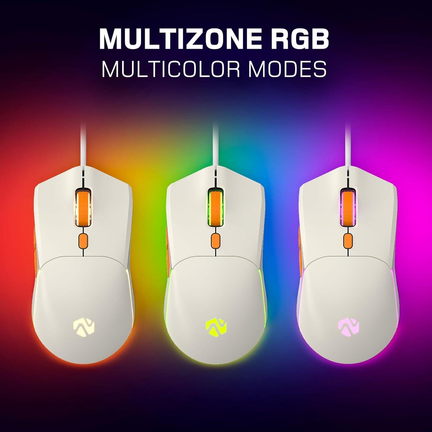 Ratón Gaming con Cable Basekamp EVO RGB Sensor Pixart