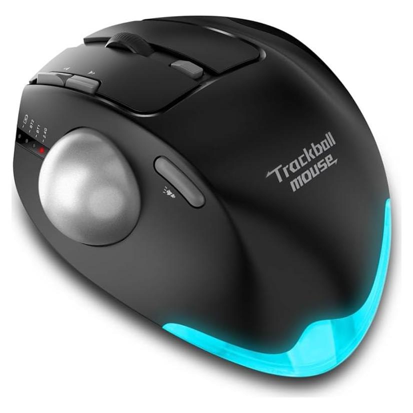 Ratón Inalámbrico JOMAA Ergonómico 4800 DPI Negro