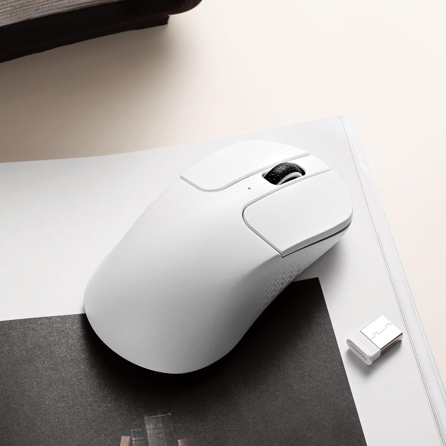 Ratón Óptico Inalámbrico Keychron M3 Mini 4K Blanco 55g