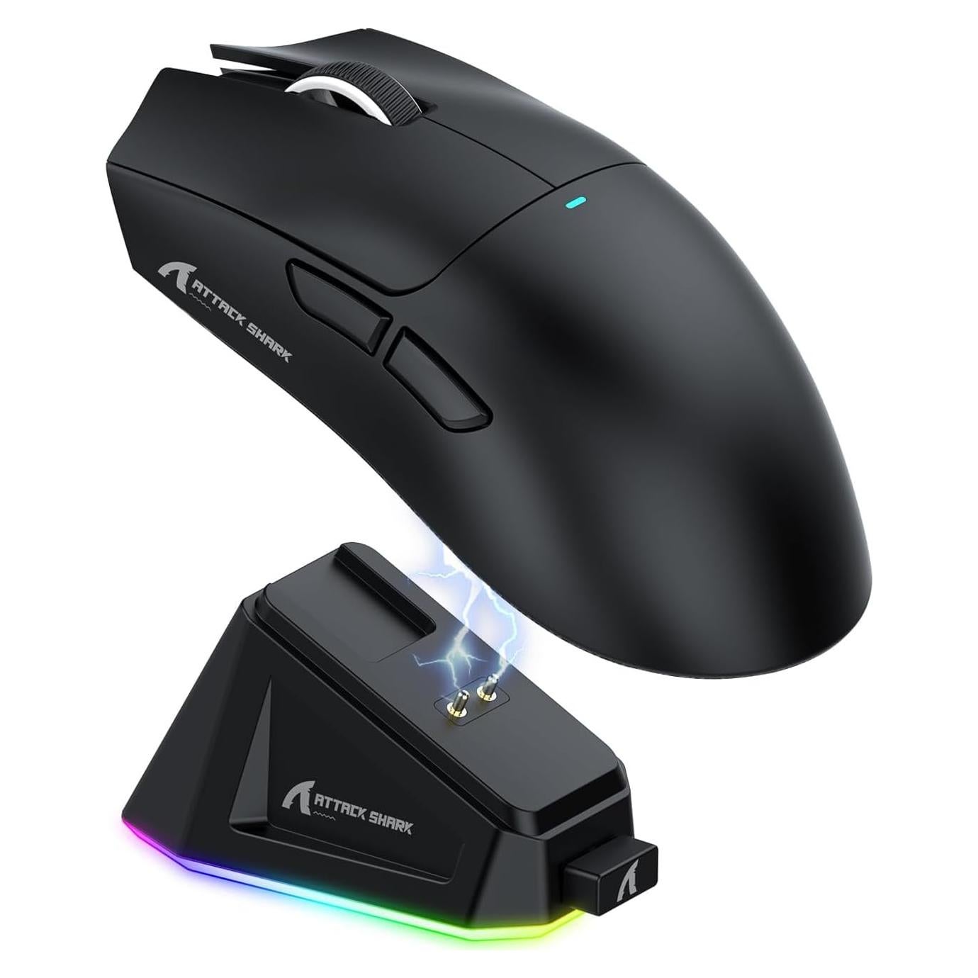 Ratón Gaming Inalámbrico Attack Shark X11 22000 DPI Negro