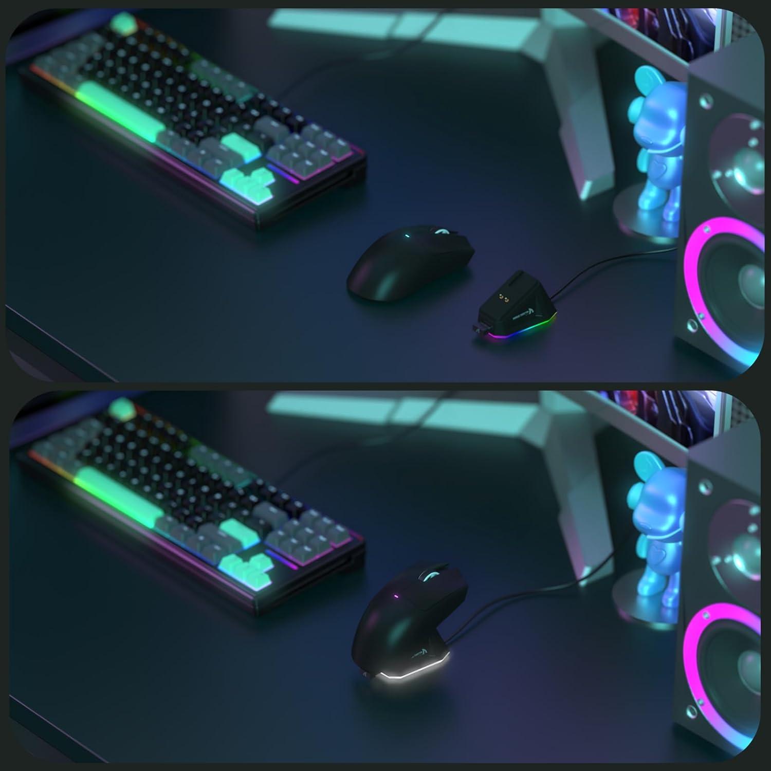 Ratón Gaming Inalámbrico Attack Shark X11 22000 DPI Negro