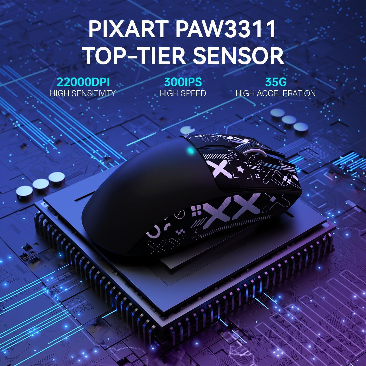 Ratón Gaming Inalámbrico ATTACK SHARK X11 22K DPI RGB