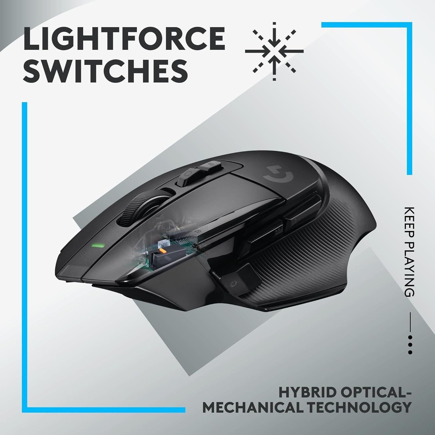 Combo Gaming Logitech G502 X + G515 TKL Inalámbrico RGB