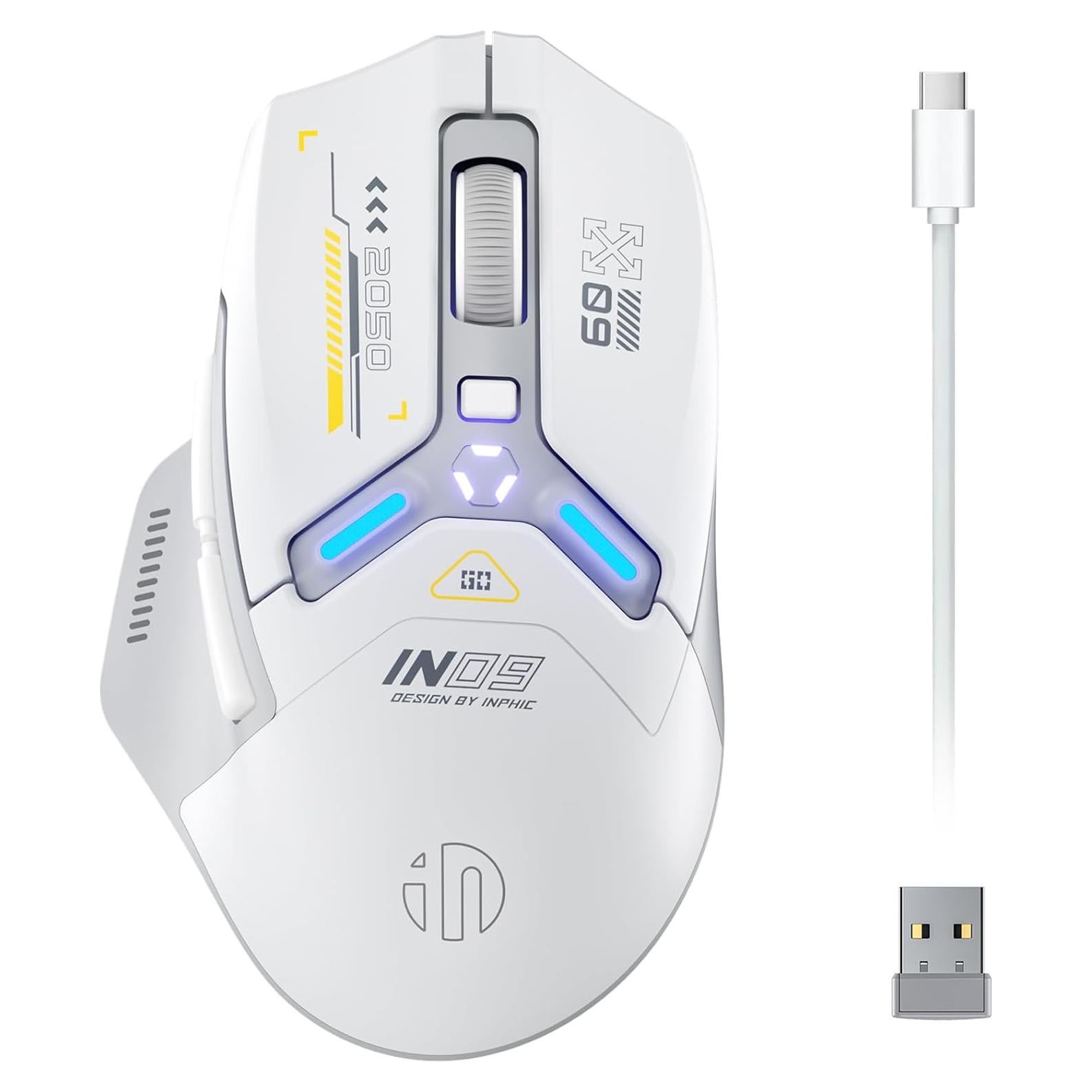 Ratón Gaming Inalámbrico INPHIC IN9 RGB 10000 DPI