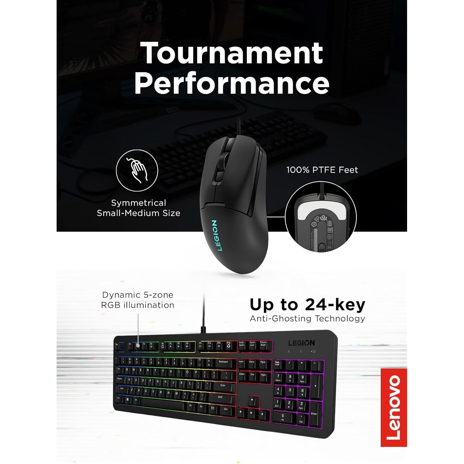 Combo Teclado y Ratón Gaming Lenovo Legion KM310 RGB