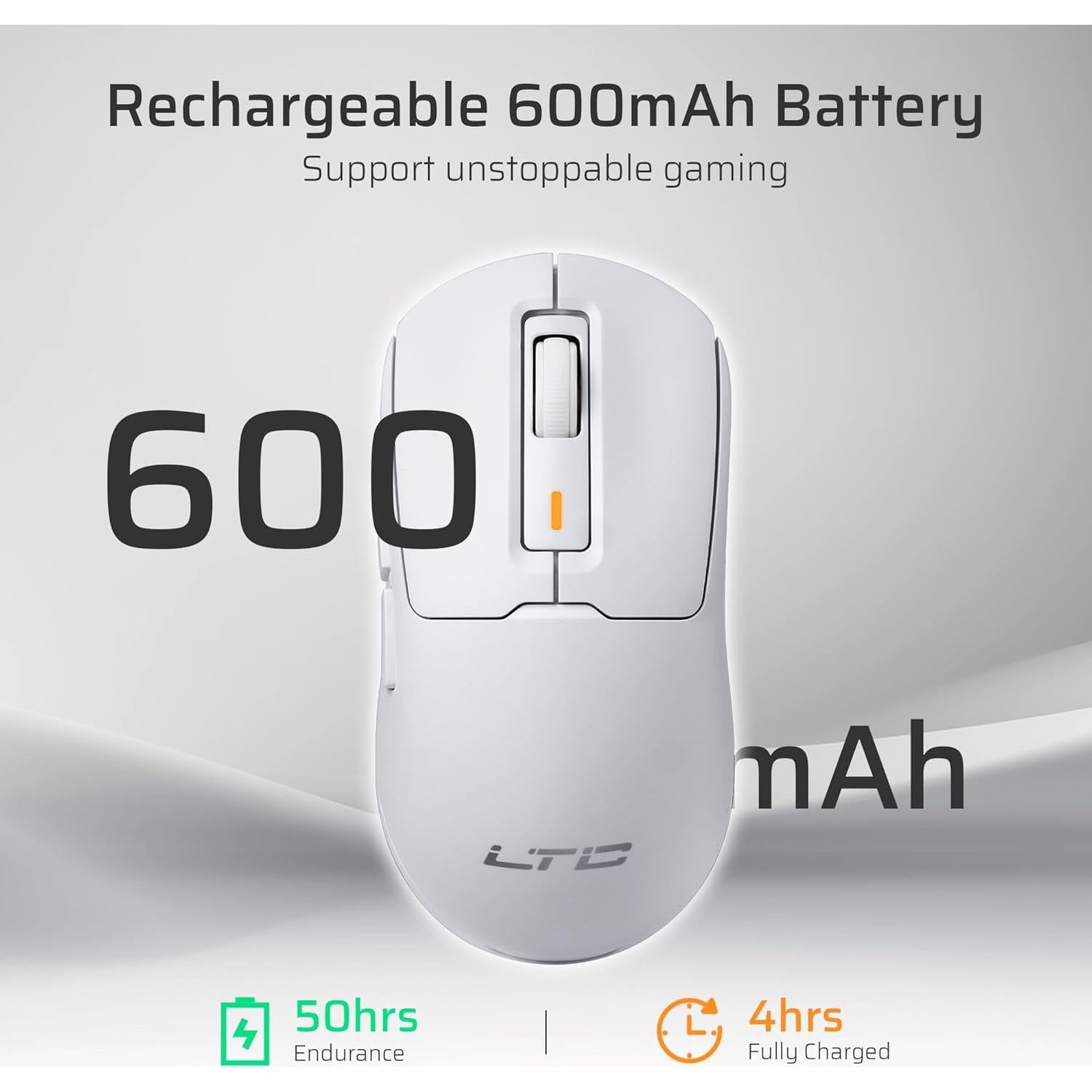 Ratón Gaming Inalámbrico LTC GM024 Ultra-Ligero 59g