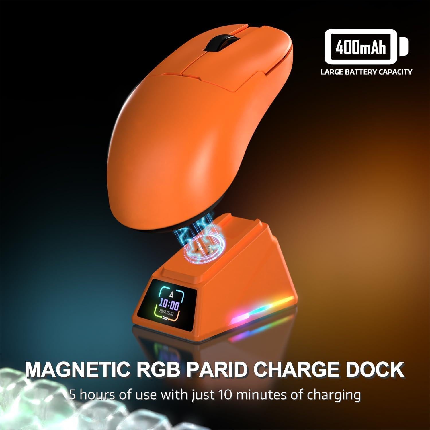 Ratón Gaming Inalámbrico A.JAZZ AJ159APEX 42000DPI RGB