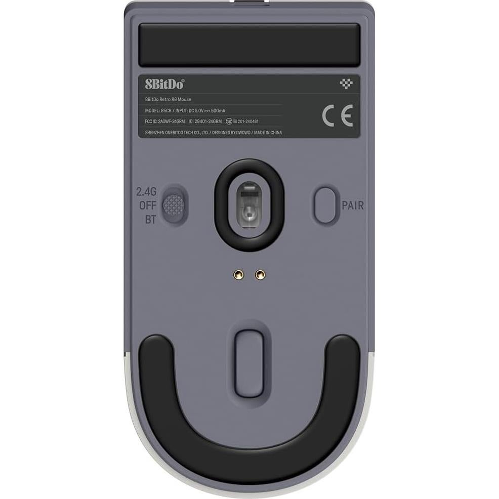 Mouse Inalámbrico 8Bitdo R8 con Base de Carga y 26000 DPI