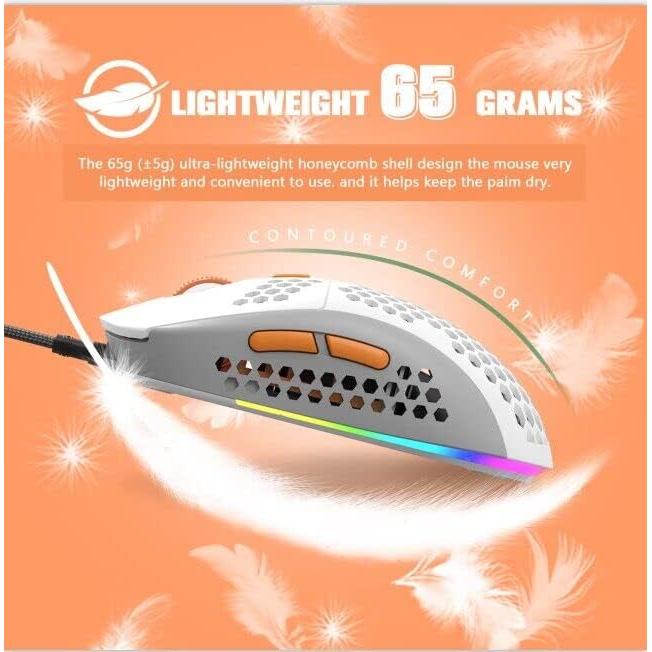 Ratón Gaming ZIYOU LANG Ultraligero 69g RGB 6400DPI