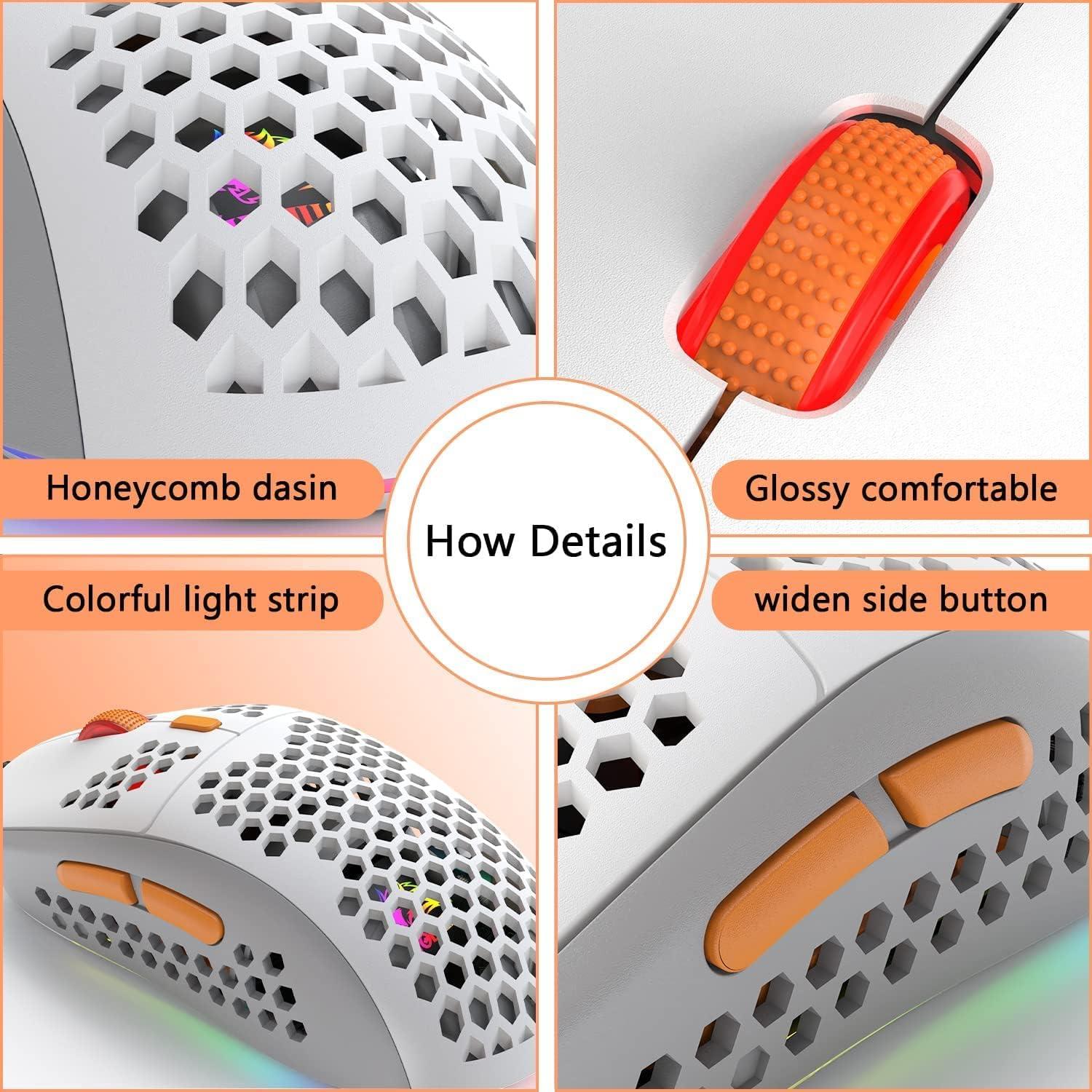 Ratón Gaming ZIYOU LANG Ultraligero 69g RGB 6400DPI