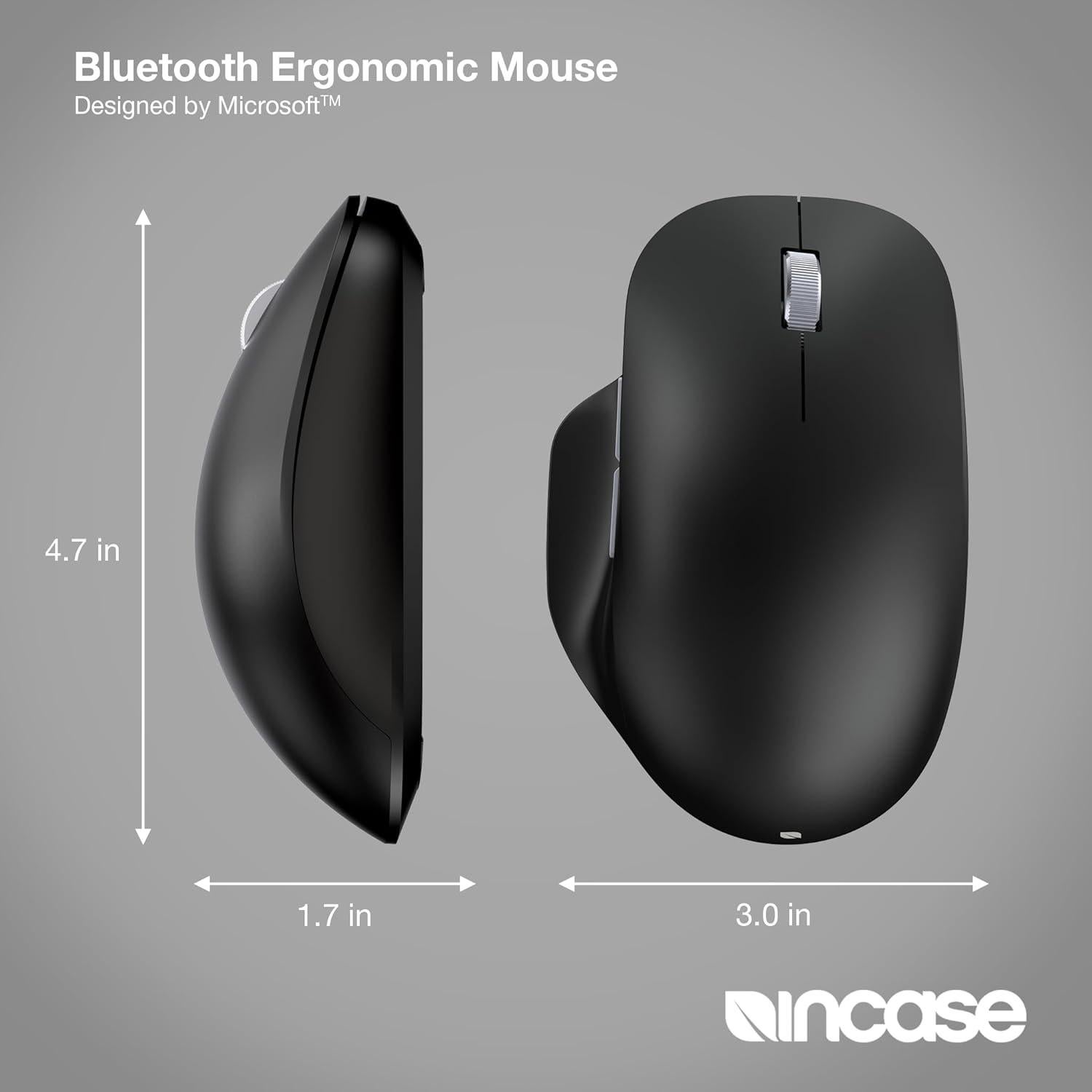 Mouse Ergonómico Bluetooth Incase Microsoft Negro 15 Meses Batería