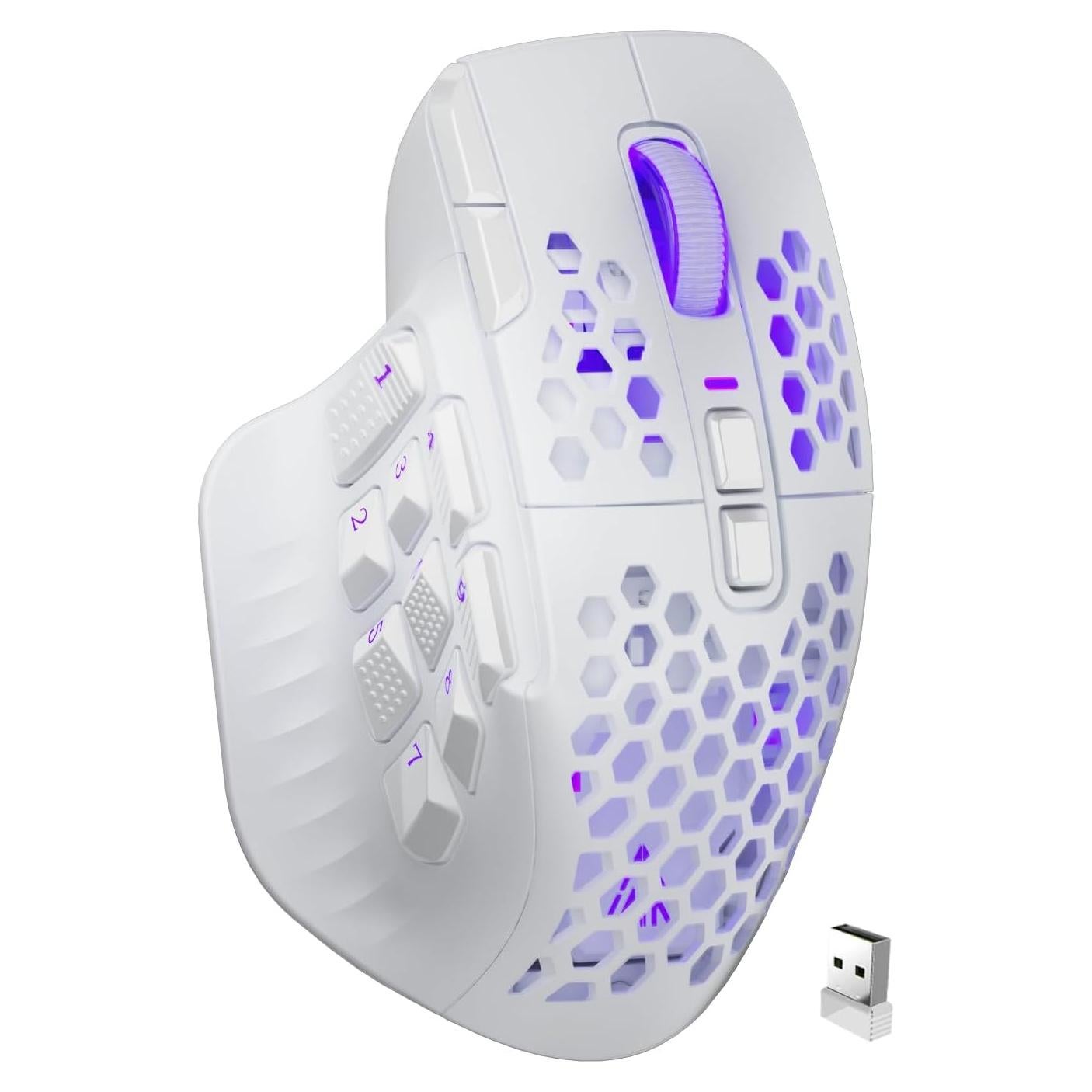 Ratón Gaming Inalámbrico SOLAKAKA SM809 Pro 24000 DPI RGB