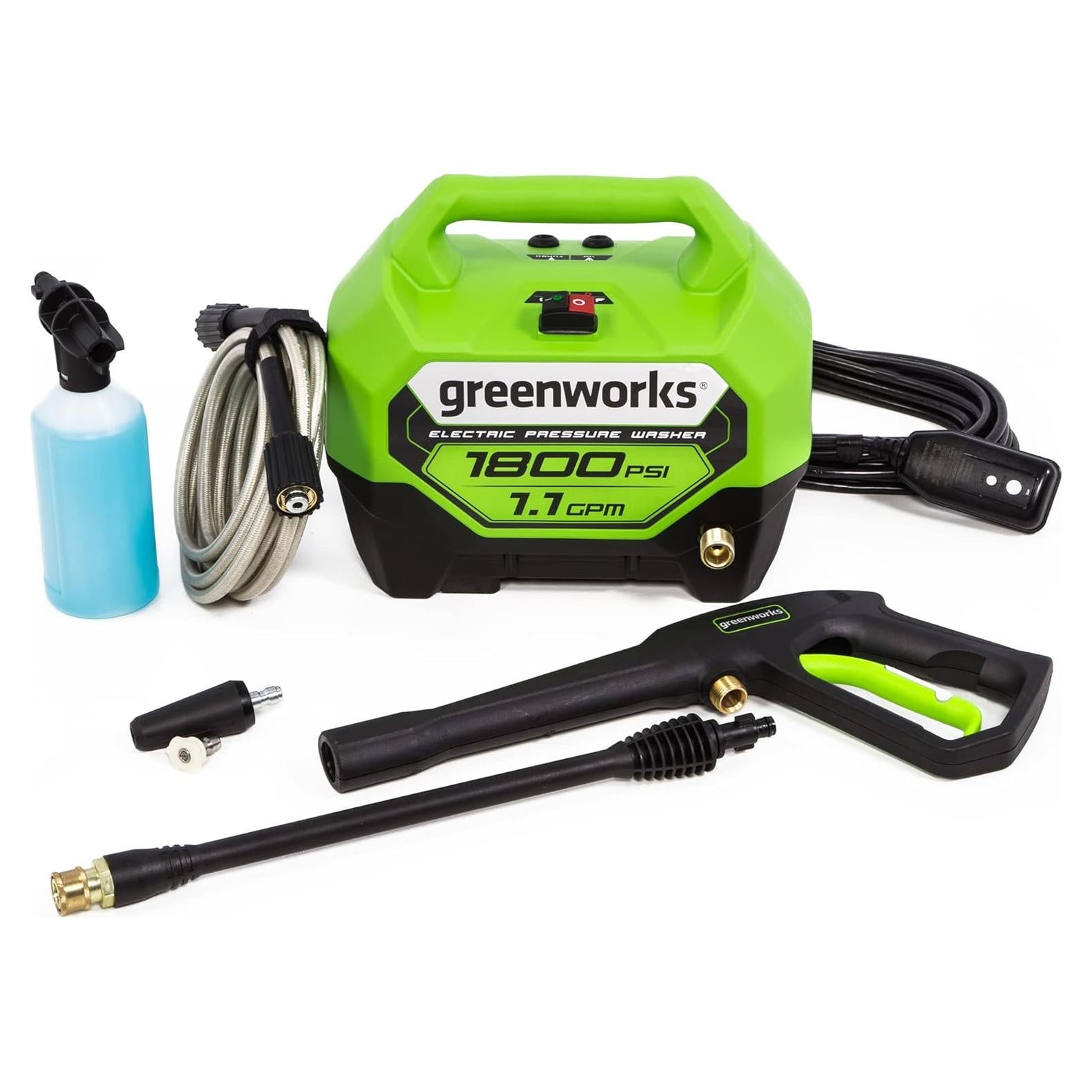 Lavadora a Presión Eléctrica Greenworks 1800 PSI 4.16 L/min